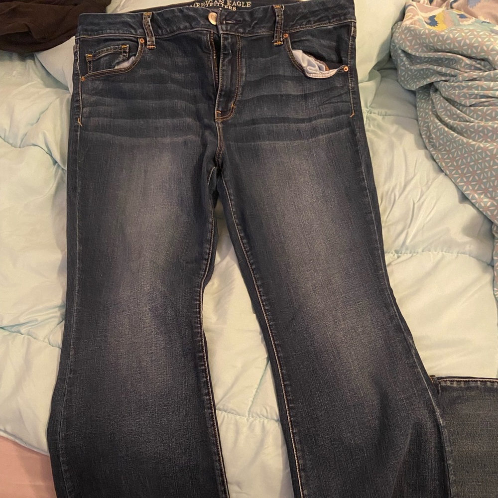 American Eagle boho artist jeans